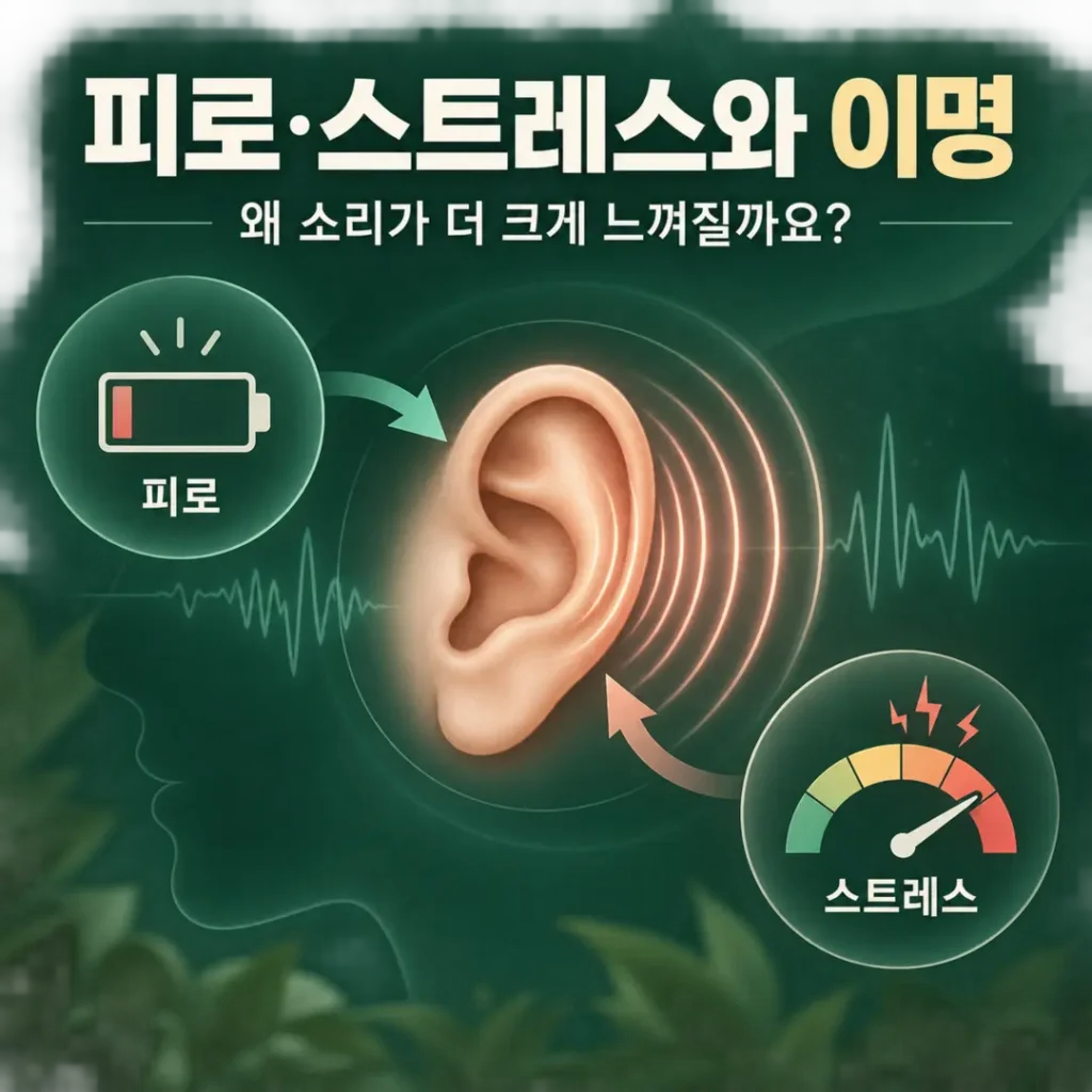 피로하거나 스트레스를 받으면 이명이 커지는 이유는?